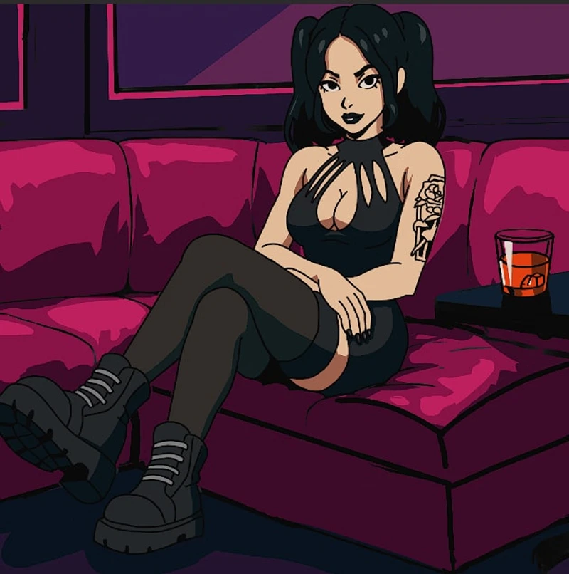 Infinite Date with Big Tiddy Goth Girl