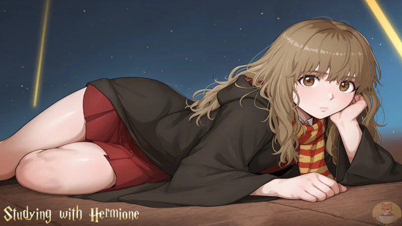 Studying  with Hermione